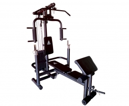 Силовой комплекс со скамьей DFC Homegym (три короба + два груза), фото 2