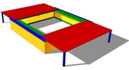 Детская песочница Секрет П032 для игровой площадки
