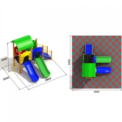 Детская площадка Лимпопо 2.1.3, фото 3 Детская площадка Лимпопо 2.1.3, фото 3