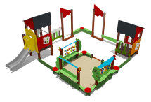 Песочный дворик ВСТ 5634 для детской площадки Песочный дворик ВСТ 5634 для детской площадки