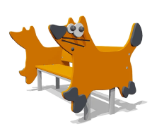 Скамейка детская Лисичка ВСТ 5291 для игровой площадки Скамейка детская Лисичка ВСТ 5291 для игровой площадки