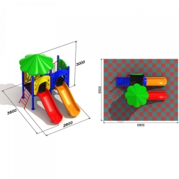Детская площадка Лимпопо 2.3.2, фото 3 Детская площадка Лимпопо 2.3.2, фото 3