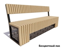 Парковая скамейка Восток, 2 м Ангарская сосна
