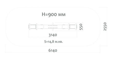 Качели-балансир Н24.04104 для детской площадки, фото 2