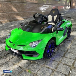 Электромобиль Lamborghini Aventador SVJ A333MP зеленый, фото 1