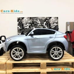 Электромобиль BMW X6M Mini JJ2199 серебристый, фото 2