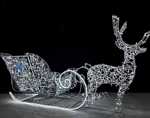 Световая фигура Сани с оленем №1 Световая фигура Сани с оленем №1