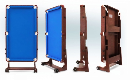 Бильярдный стол - Компакт Люкс 5 Футов, Русская пирамида, ЛДСП 16 мм, фото 3