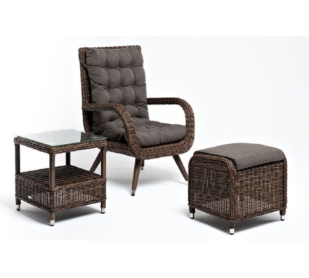 Зона 3 Толедо лаунж-зона из искусственного ротанга, цвет коричневый, фото 2