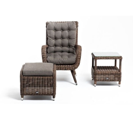 Зона 3 Толедо лаунж-зона из искусственного ротанга, цвет коричневый, фото 3