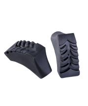 Палки для скандинавской ходьбы Rainbow, 77-135 см, 2-секционные, чёрный/ярко-зелёный