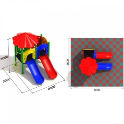 Детская площадка Лимпопо 1.3.2, фото 3 Детская площадка Лимпопо 1.3.2, фото 3