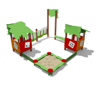 Песочный дворик Опушка ВСТ 5633 без горки для детской площадки Песочный дворик Опушка ВСТ 5633 без горки для детской площадки