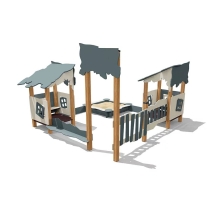 Песочный дворик Опушка ВСТ 5633 без горки для детской площадки Песочный дворик Опушка ВСТ 5633 без горки для детской площадки