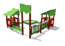 Песочный дворик Опушка ВСТ 5633 без горки для детской площадки Песочный дворик Опушка ВСТ 5633 без горки для детской площадки