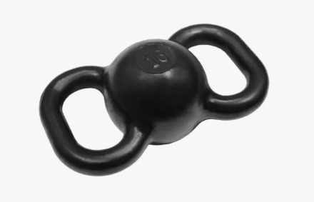 Гиря двуручная 16 кг черная ГДЧ-16 , фото 1