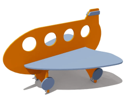 Скамейка детская Самолет ВСТ 5795 для игровой площадки, фото 1 Скамейка детская Самолет ВСТ 5795 для игровой площадки, фото 1