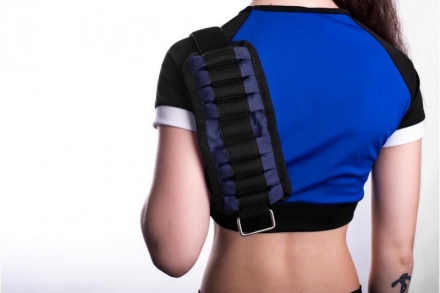 Чехол для утяжелителей на руки 2х8 кг, синий, фото 4