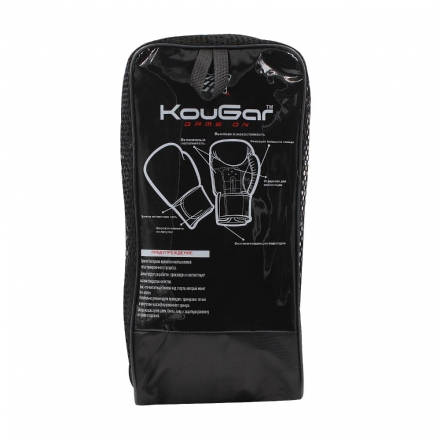 Перчатки боксерские KouGar KO200-14, 14oz, красный, фото 3