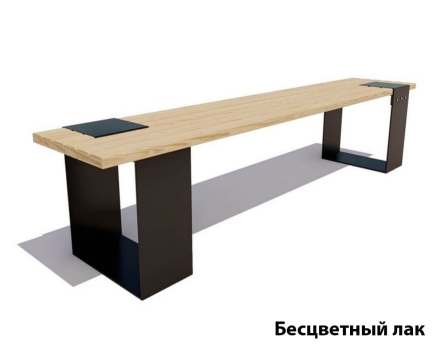 Парковая скамейка Цюрих, Лиственница 1,5 м , фото 2