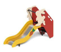 Детская горка Зайка ГР-05 H=650 для игровой площадки