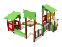 Песочный дворик Опушка ВСТ 5632 с горкой для детской площадки Песочный дворик Опушка ВСТ 5632 с горкой для детской площадки