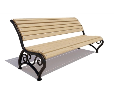 Скамейка садовая Брянск лиственница 1,5 м, фото 2