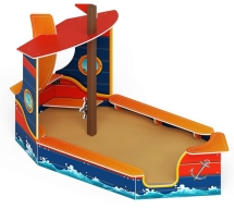 Песочница большая Катерок (Морской стиль) - ИО 5.03.02-02