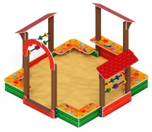 Песочный дворик Теремок (Ракушки) - ИО 6.01.04-01