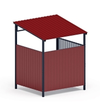 Навес контейнерной площадки для мусора (1 секция) МФ 55.02.03.1-04