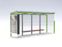 Geomere GE410b-SS павильон остановочный Geomere GE410b-SS павильон остановочный