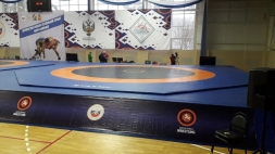 Ковёр борцовский 12х12х0,04 м, эквивалентно пл.140 кг/м3 (НПЭ, одноцветный) СТП-105, фото 3