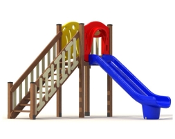 Детская горка ActiWood AW - H1500 для игровой площадки, фото 1