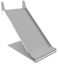 Горка из нержавеющей стали ГГН-1500.2000.006 для детской площадки Горка из нержавеющей стали ГГН-1500.2000.006 для детской площадки