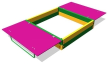 Песочница с откидной крышкой П056 для детской площадки Песочница с откидной крышкой П056 для детской площадки