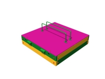Песочница с откидной крышкой П056 для детской площадки Песочница с откидной крышкой П056 для детской площадки