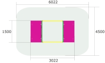 Песочница с откидной крышкой П056 для детской площадки Песочница с откидной крышкой П056 для детской площадки