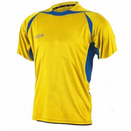 Футболка игровая &quot;MITRE ANGULAR&quot; арт. T70002YLB-S, р. S, полиэстер, взросл, желто-синий, фото 1