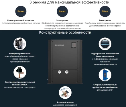 Тепловой насос Aquaviva Model Vertical 41 кВт, фото 4