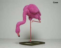 Топиари фламинго Леро, пьет - газон Eco, фото 6