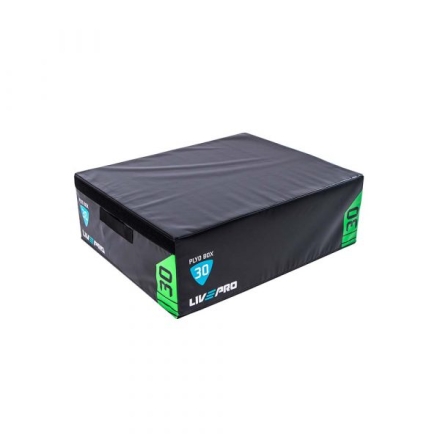 Плиометрический бокс LIVEPRO Soft Plyometric Box 914 x 762 x 457 мм, черный/красный , фото 2