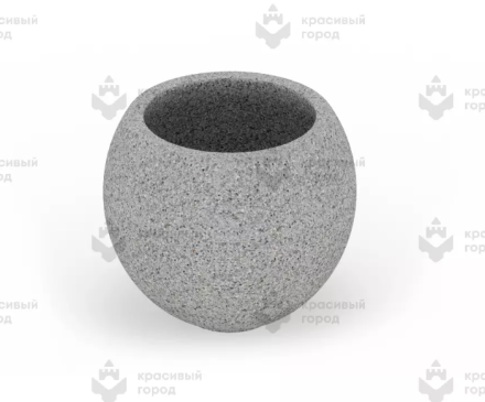 Вазон «Шар» с мраморной крошкой, фото 1