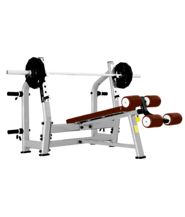 BRONZE GYM J-024_C Скамья для жима с отрицательным наклоном, фото 1
