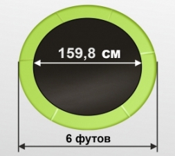 ARLAND Батут 6FT с внешней страховочной сеткой и лестницей (Light green), фото 2