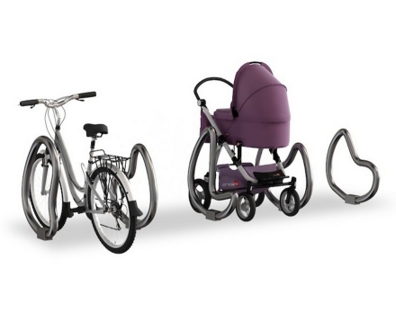 Парковка для колясок и велосипедов Капли, фото 1