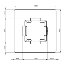 Песочный дворик Теремок (Коричневый) - ИО 6.01.04-02