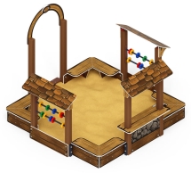 Песочный дворик Теремок (Коричневый) - ИО 6.01.04-02