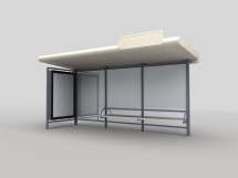 Павильон остановочный AA-1003 3000x1900 мм полимерный Павильон остановочный AA-1003 3000x1900 мм полимерный