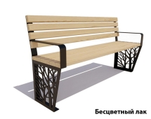 Парковая скамейка Роща, Сосна 2 м