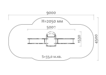 Горка двойная Акула 08404 для детской площадки Горка двойная Акула 08404 для детской площадки